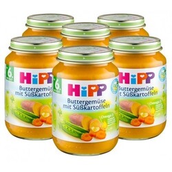 Hipp Bio Buttergemüse mit Süßkartoffeln (6 x 190 g) von Hipp