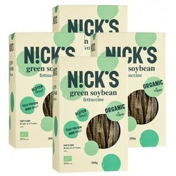 NICK'S Bio Grüne Sojabohnen Fettuccine (4 x 200 g) von NICK'S