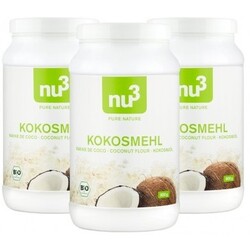 nu3 Bio Kokosmehl (3 x 800 g) von nu3