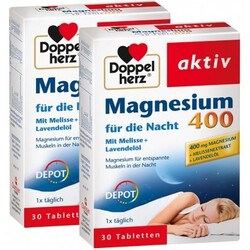 Doppelherz Magnesium 400 für die Nacht (2 x 30 Brausetabletten) von Doppelherz