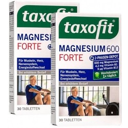 Taxofit Magnesium 600 FORTE (2 x 30 Tabletten) von Taxofit
