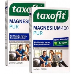 Taxofit Magnesium 400 PUR (2 x 30 Tabletten) von Taxofit