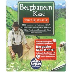 Bergader Bergbauern Käse würzig-nussig in Scheiben, 150 g