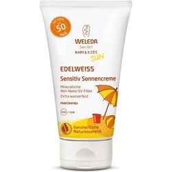 Weleda Sun Sensitiv Sonnencreme Edelweiss LSF 50