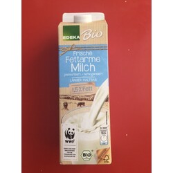 Edeka Bio Wertkost - Frische Fettarme Milch