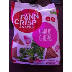 Finn Crisp Snacks Garlic & Herb