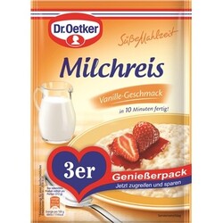 Dr. Oetker Süße Mahlzeit Milchreis Vanille-Geschmack 3 er, 375 g