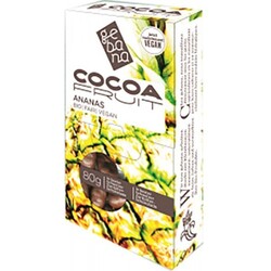 Gebana Ananas in Zartbitterschokolade Fairtrade Bio Box, 80 g