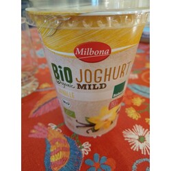 Milbona Bio Organic Joghurt 3,8% Bioland, Inhaltsstoffe Erfahrungen & Fett Mild Vanille