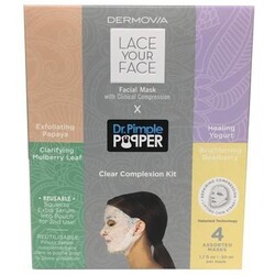 DERMOVIA - CLEAR COMPLEXION KIT BOX Masken - 4 Masken - 4 Wochen Hautkur