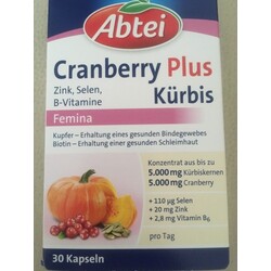 Abtei Kürbis Plus Cranberry