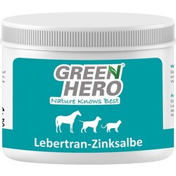 GreenHero Lebertran-Zinksalbe für Pferde, Hunde und Katzen