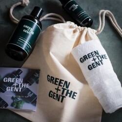 GREEN + THE GENT Geschenkset Shampoo & Body Wash, Moisturizing Cream und Hand...