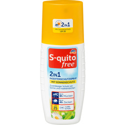 S-quitofree Insektenschutzspray mit Sonnenschutz LSF 25