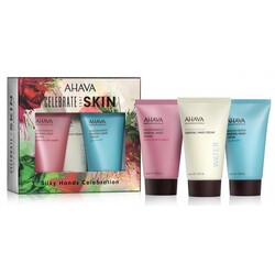 Ahava Celebrate your Skin - Mini Trio Set - Mineral Hand Cream, Cactus Pink P...