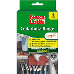 Nexa Lotte Cedarholz-Ringe gegen Kleidermotten