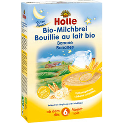 Holle baby food Bio Guten Abend Milchbrei Banane 6M