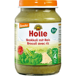 Holle baby food Brokkoli mit Reis nach dem 4. Monat