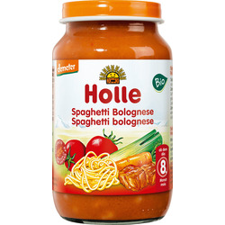 Holle baby food Menü Spaghetti Bolognese  ab 8.Monat