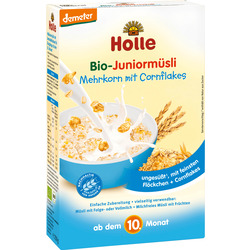 Holle baby food Bio Juniormüsli Mehrkorn mit Cornflakes 10M