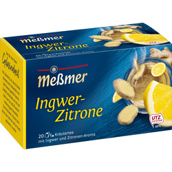 Meßmer Kräuter-Tee, Ingwer & Zitrone (20x2g)