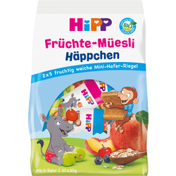 Hipp Fruchtriegel Früchte-Müesli Häppchen ab 1 Jahr, 10x10g