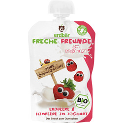 Freche Freunde Quetschbeutel Erdbeere & Himbeere im Joghurt ab 1 Jahr