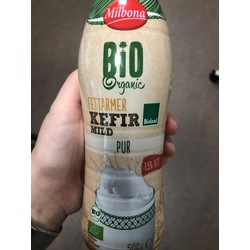 Milbona Bio Organic Fettarmer Kefir Mild Pur