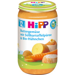 Hipp Kindermenü Buttergemüse mit Süßkartoffelpüree & Bio-Hühnchen ab 12. Monat