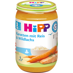 Hipp Menü Karotten mit Reis & Wildlachs ab 8. Monat