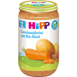 Hipp Kindermenü Gemüseallerlei mit Bio-Rind ab 12. Monat