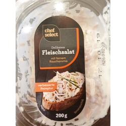 Chef select Delikatess Fleischsalat Inhaltsstoffe & Erfahrungen | Chef Select
