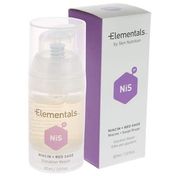 Elementals by Skin Nutrition NIACIN & RED SAGE Glycation Repair