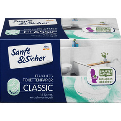 Sanft&Sicher Feuchtes Toilettenpapier Classic Sensitive
