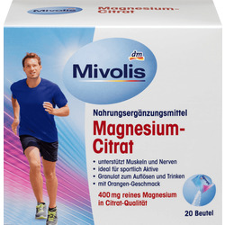 Mivolis Magnesium-Citrat, Granulat 20 Btl.