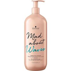 Schwarzkopf Mad About Waves Sulfate Free Cleanser (1000ml  Shampoo)