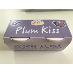 Badefee Plum Kiss Lip Scrup + Lip Balm