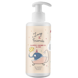 Zuze & Friends Shampoo & Duschgel mit Aloe und Panthenol (2 in 1 Haar-Shampoo)