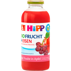 Hipp BIO Fruchtsaft + Eisen Rote Traube in Apfel ab dem 6. Monat