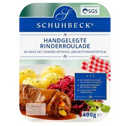 Schuhbecks Handgelegte Rinderroulade in Sauce mit Gewürz-Rotkohl und Butterkartoffeln