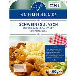 Schuhbecks Schweinegulasch in Paprikarahmsauce mit Spiralnudeln