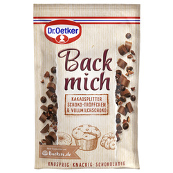 Dr. Oetker Back Mich Kakaosplitter Schoko-Tröpfchen & Vollmilchschoko