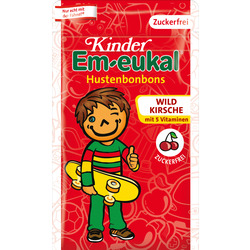 Kinder Em-eukal Bonbon, Wildkirsche für Kinder, zuckerfrei