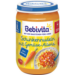 Bebivita Menü Schinkennudeln mit Gemüse-Allerlei ab 8. Monat