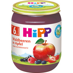 Hipp Früchte Waldbeeren in Apfel ab dem 6. Monat