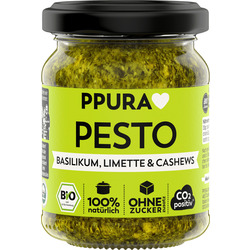 PPURA Pesto Basilikum mit Limette & Cashews