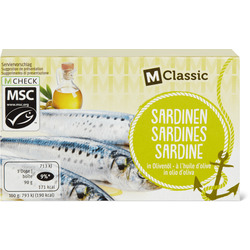 Migros M-Classic Sardinen in Olivenöl