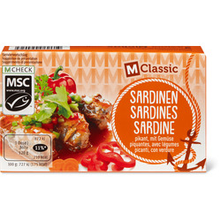 Migros M-Classic Sardinen Pikant mit Gemüse