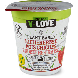V-Love Plant-Based Kichererbse Erdbeer