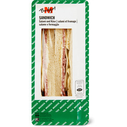 M-Budget Sandwich mit Salami